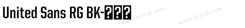 United Sans RG BK字体转换